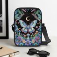 thumbnail image 5 of Binienty Lightweight Sling Bag for Women Floral Butterfly Moon Crossbody Purse Anti Theft RFID Casual Trendy Bag Gifts for Fiancée, 5 of 7
