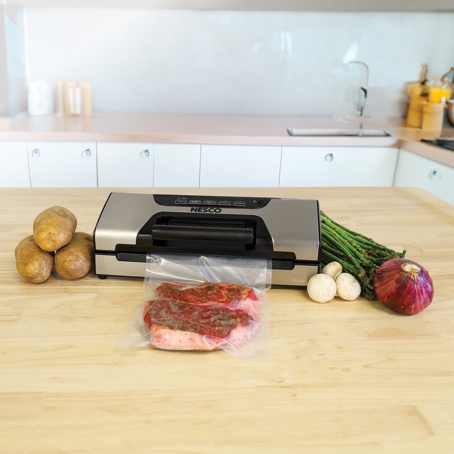 NESCO 120-Watt Deluxe Vacuum Sealer, VS-15S