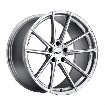 Tsw Bathurst 20X10 5X114.3 40Et 76.1Cb Silver W/ Mirror Cut Face Wheel
