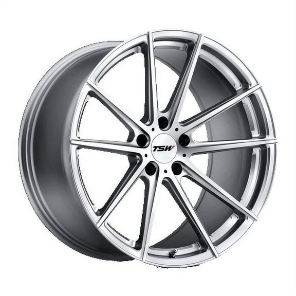 Tsw Bathurst 20X10 5X114.3 40Et 76.1Cb Silver W/ Mirror Cut Face Wheel