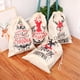 thumbnail image 5 of Nueva Bolsa De Regalo Grande De Lino Bolsa De Caramelos De Manzana De Navidad Decoraciones Navideñas, 5 of 7