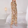 thumbnail image 3 of Sikiie Wildflowers Vintage Women's Long-Sleeve Shirt and Full-Length Bottom Pajama Set (s-xxl)-Small, 3 of 7