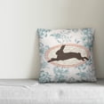 thumbnail image 3 of Creative Products Vintage Florals Rabbit 18x18 Spun Poly Pillow, 3 of 3