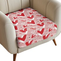 Renewold Red Heart Graffiti Sofa Seat Cushion Slipcover Elastic Soft Couch Slipcover Spandex Separate Armchair Slipcover Pet Friendly for Living Room Home Valentines Day Decor, S