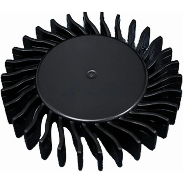 24 Blade Turbofan Fan Blades Fan Blades Propeller Technology Building Block Parts Material(BCB202 Black)