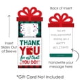 thumbnail image 6 of Big Dot of Happiness Holiday Thank You - Christmas Appreciation Money and Gift Card Sleeves - Nifty Gifty Card Holders - Set of 8, 6 of 8