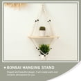thumbnail image 4 of BEADCEST 1Ud Repisa De Pared Para Macetas Tejida Con De Estilo Khaki, 4 of 8
