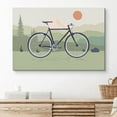 thumbnail image 2 of PixonSign Canvas Print Wall Art Bike On A Forest Trail Transportation Wilderness Illustrations Modern Art Contemporary Colorful Multicolor Ultra for Living Room, Bedroom, Office - 32x48, 2 of 5