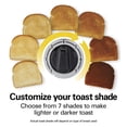 thumbnail image 3 of Hamilton Beach 4-Slice Toaster with Extra-Wide Slots, Toast Boost & Removable Crumb Tray, Stainless Steel, 3 of 8