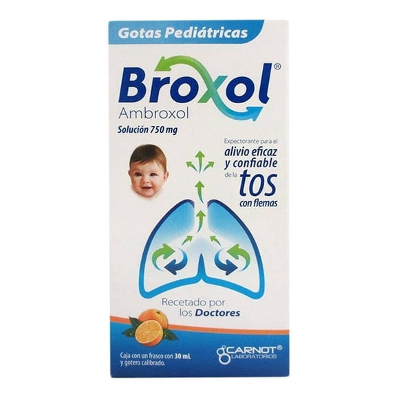 Broxol Pediátrico Ambroxol 750 mg gotas 30 ml