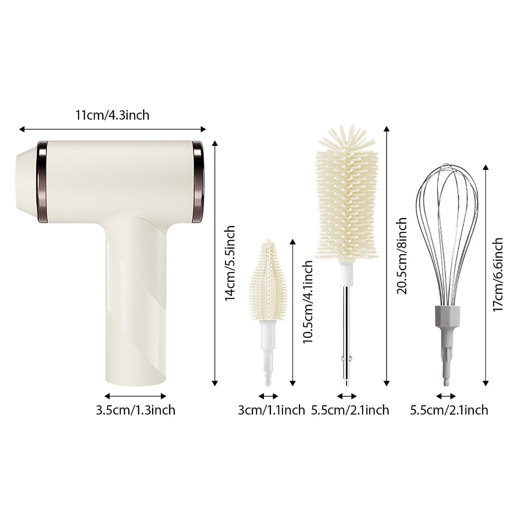 Elastomer Hair Electric Bottle Cleansing Brush Ergonomic Handle For Utensils Cups
