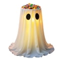thumbnail image 2 of Halloween Decorations Ghost Light Up Candy Bowl Holder, Battery Operated Ghost Candy Container, Halloween Tabletop Decor, Party Entryway Display Accent, 2 of 9
