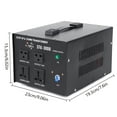 thumbnail image 4 of Anqidi 3000W Voltage Transformer Power Converter Step Up/Step Down 110V to 220V 220V to 110V Heavy Duty DC 5V USB Port, 4 of 12