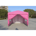 thumbnail image 4 of Miekor Furniture Outdoor 10x 10Ft Pop Up Gazebo Canopy Tent Removable Sidewall with Zipper,2pcs Sidewall with Windows,with 4pcs Weight sand bag,with Carry Bag-Magenta No.4923, 4 of 8