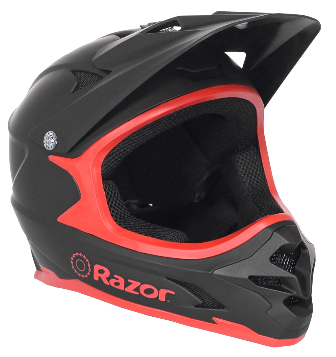 Razor Full Face Multi-Sport Helmet, Black/Red, For Ages 8 & Up