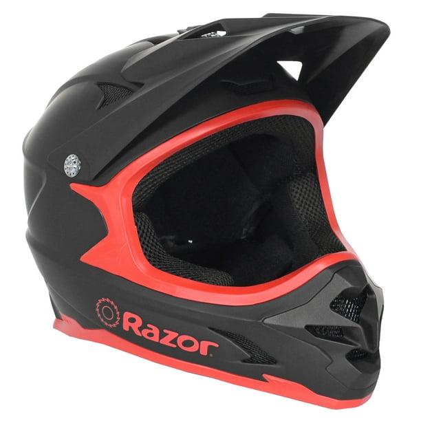 Razor Full Face MultiSport Helmet, Black/Red, For Ages 8 & Up