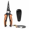 thumbnail image 2 of Weloille Multifunctional Fishing Pliers Set, 1 Piece Stainless Steel Fishing Line Cutter with Lanyard and Storage Bag, Rust Resistant Hook Remover Tool, Suitable for Freshwater Saltwater Fishing, 2 of 5