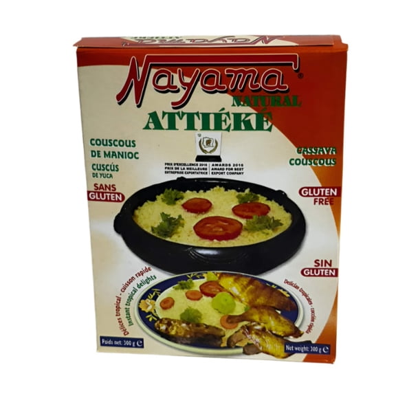 Nayama Natural Attiéké – Authentic Gluten-Free Cassava Couscous - pack of 4