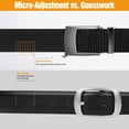 thumbnail image 4 of Ratchet Belt for Men – 1 3/8" Nylon Web Click Belt with Slide Buckle, Adjustable No-Hole for Casual, EDC, Workwear, 4 of 7