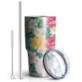 thumbnail image 2 of 30oz Pioneer Flower Tumblers Stainless Steel Tumbler with Lid and Straw,Vacuum Insulated Double Wall Travel Tumbler Cups Mug with Cleaning Brush for Coffee,Tea, 2 of 7