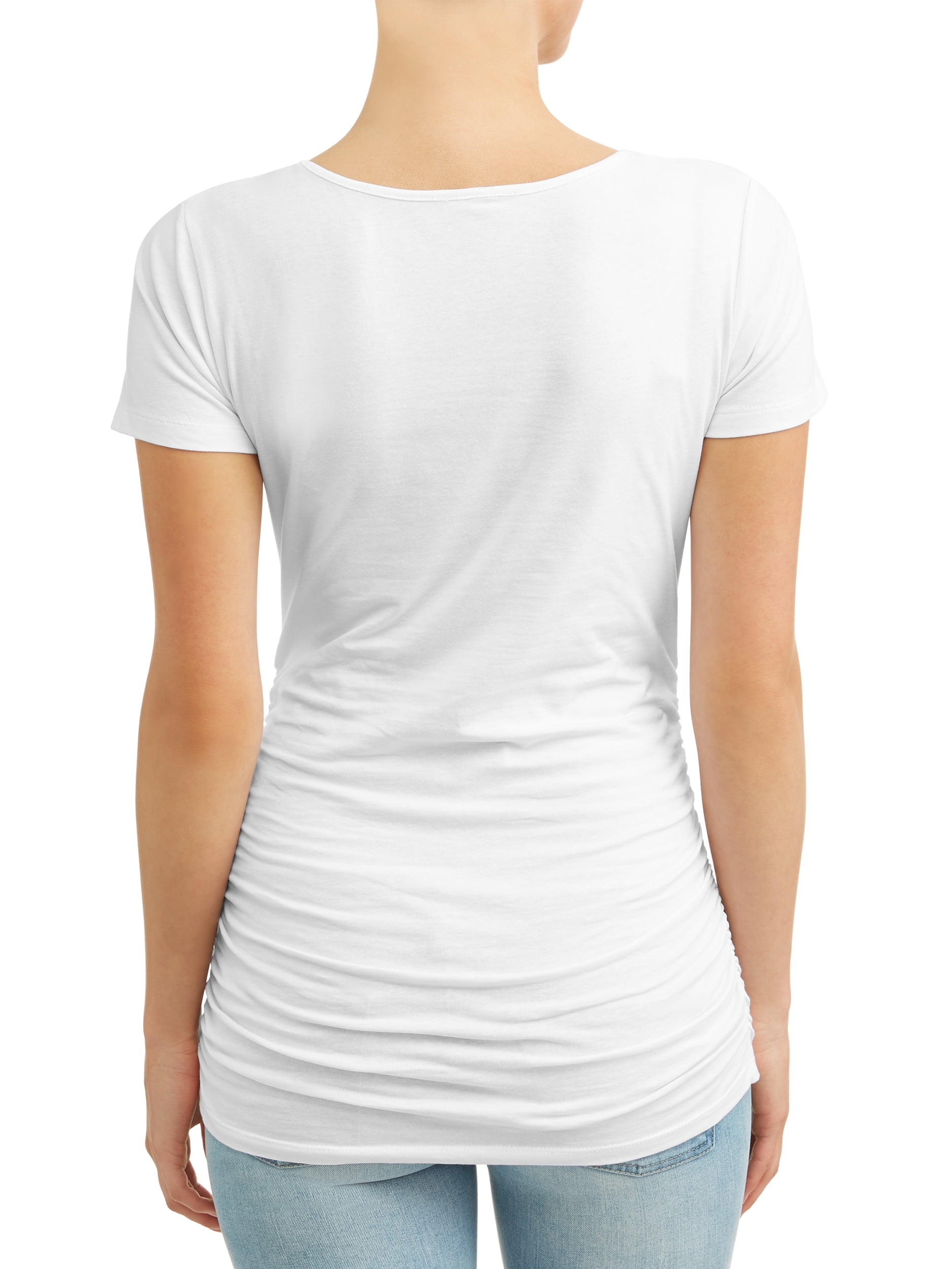 Oh! Mamma Maternity Women's Scoop Neck Tee, 2-Pack (Womens & Womens Plus)