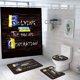 thumbnail image 1 of Set de decoración de baño, cortina de ducha antiacoso, poliéster, 1 of 1