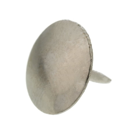 Bulldog Hardware Flat Head Thumb Tacks, Nickel, 40 Pack