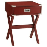 Side Table, Red, One Size
