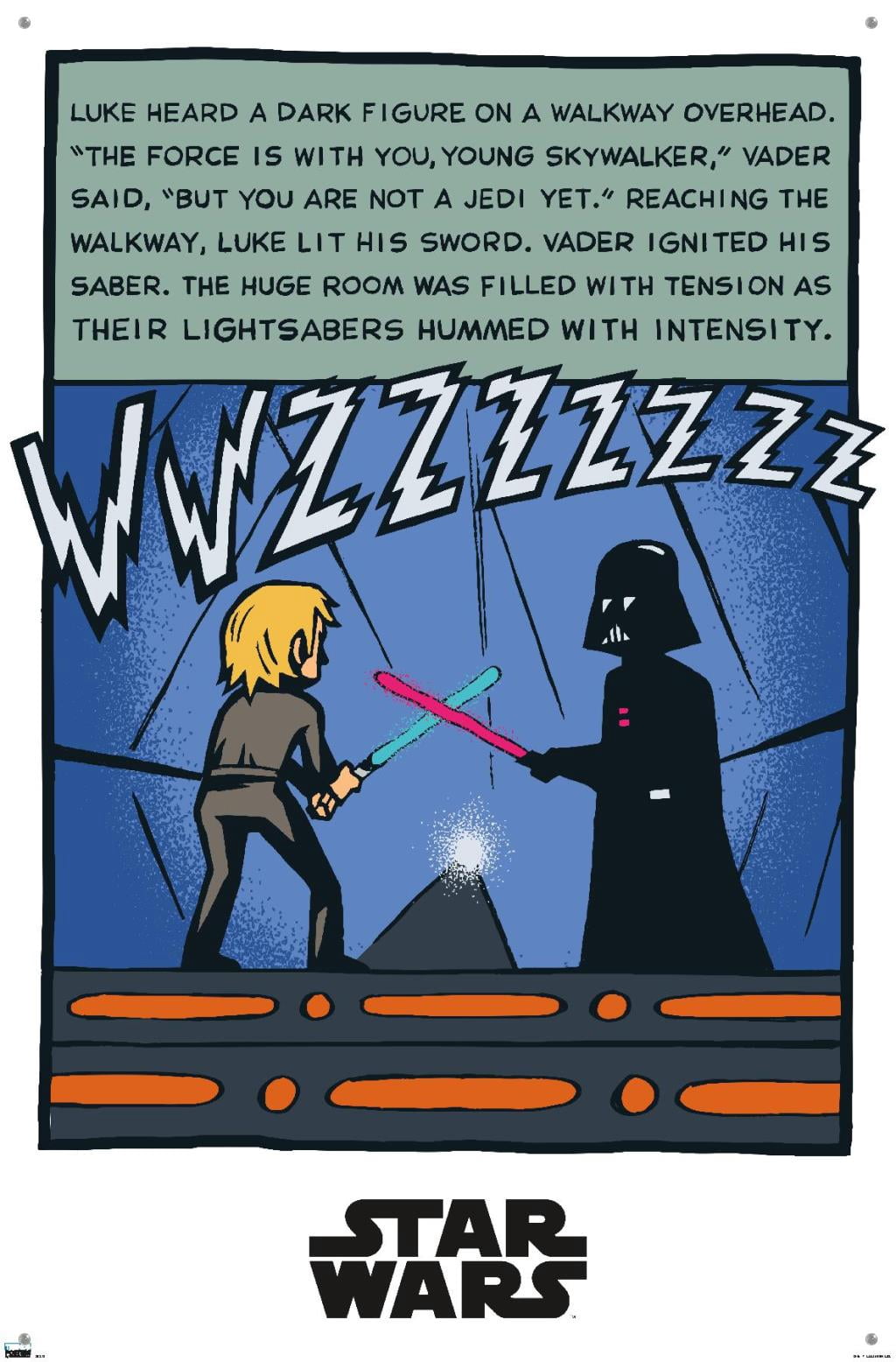 Star Wars: Return of the Jedi - Dual Panel Wall Poster with Pushpins, 22.375" x 34"