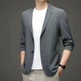 thumbnail image 4 of Chaqueta Gris para Hombre Abrigos de Fiesta Finos Trajes y Blazers de Hombre Slim Fit Sencillo Botonadura Moda 2024 Ropa Clásica Original Nueva, 4 of 5