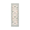 thumbnail image 3 of Lahome Decor Modern Oushak Bedroom Runner Rug, Boho Floral 2x6 Runners for Hallways 6ft, Non Slip Washable Soft Rug Kitchen, Ultra Thin Turkish Retro Carpet Runners for Bathroom Entryway,Blue, 3 of 9