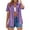 Purple, variant on Ltctricy Women's Button down Shirts 2025 Summer Cotton Linen Short Sleeve Collared Business Casual Blouses Tunic Work Tops