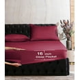 thumbnail image 2 of 1500 Premier Hotel Collection Egyptian Quality 1-Piece Fitted Sheet, Full Burgundy, 2 of 5