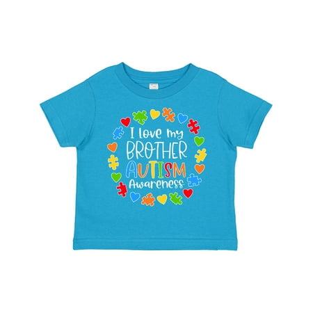 

Inktastic I Love My Brother Autism Awareness Gift Toddler Boy or Toddler Girl T-Shirt