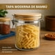 thumbnail image 4 of Set de 2 Mason Jars de Vidrio con Tapa de Bambú 500 ml, Frascos Herméticos para Alimentos, Especias o Cocina, Antifugas, 4 of 7