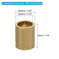 thumbnail image 2 of M20 Brass Spacers, 1 Pcs Metal Spacer Brass 20mm ID x 26mm OD x 30mm L Screw Standoff for 7/9inch or M20 Screw Bolts, 2 of 5