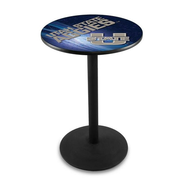 Holland Bar Stool L214B4228UtahSt-D2 42 in. Utah State Aggies Pub Table with 28 in. Top