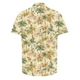 thumbnail image 6 of Yteetum Hawaiian Shirt for Men Short Sleeve T Shirts Floral Print Hawaiian Casual Button Down Short Sleeve Lapel Beach Summer T-Shirts, 6 of 7