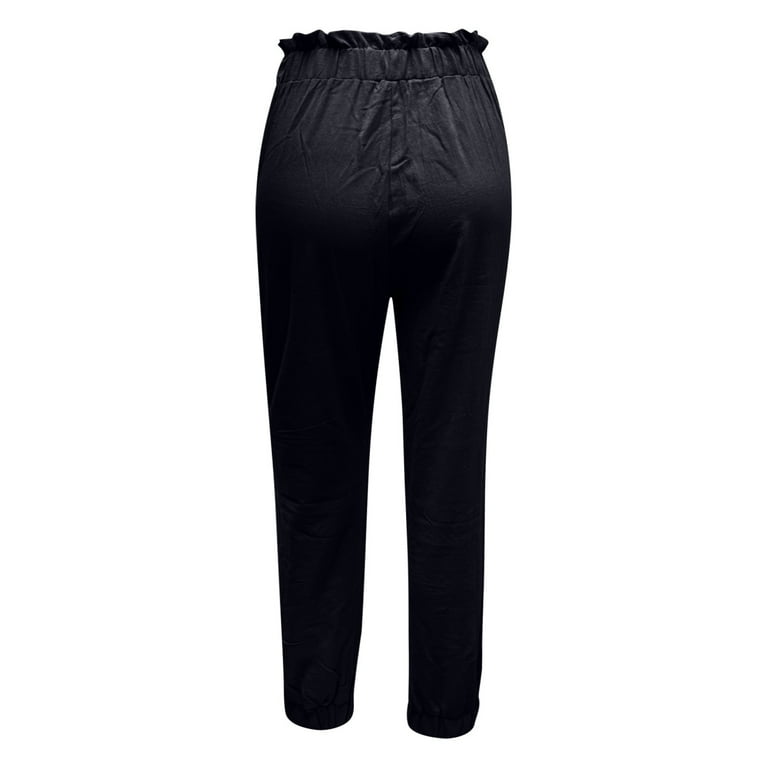 Boot cut black sweatpants, Designer Collection