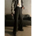 thumbnail image 2 of Pantalones rectos acampanados para hombre, tallas grandes, trajes para hombre, pantalones finos informales, nuevos, en tela de alta calidad, a la moda, 2 of 4