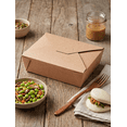 thumbnail image 5 of #8 Kraft Paper Food Container 6.75" x 5 1/2" x 2 1/2" 300/Pack, 5 of 5