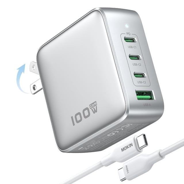 Charger imokin Estación de carga GaN de 4 puertos USB C de 100 W