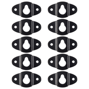 10PCS Audio Speaker Wall Mounted Iron Hanger Plate Black 4.8cm Long