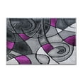 thumbnail image 2 of Masada Rugs Modern Contemporary Area Rug Mat, Purple Grey Black (2 Feet X 3 Feet) Mat, 2 of 7