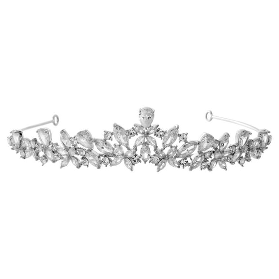 Believe by Brilliance Fine Silver Plated Cubic Zirconia Tiara