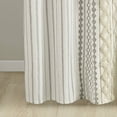 thumbnail image 5 of INK+IVY Imani Cotton Printed Shower Curtain with Chenille in Ivory, 5 of 6