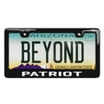 thumbnail image 2 of Jeep Patriot Black Real 3K Carbon Fiber Finish ABS Plastic License Plate Frame, 2 of 8