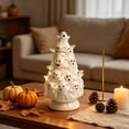 thumbnail image 6 of Cadancy Halloween Decorations Ceramic LED Light Up Ghost Tree Ornament for Mantel Shelf Table Centrepiece Decor Spooky Seasonal Home Decor Night Light Holiday Gift, 6 of 8