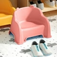 thumbnail image 5 of LEFTHIGH Home Kids Plastic Stool with Backrest Stackable Childrens Chair Ergonomic Design Skidproof Bottom for Home Playroom 33x26.8x23.8cm Blue Green Pink Yellow Christmas Gifts, 5 of 6