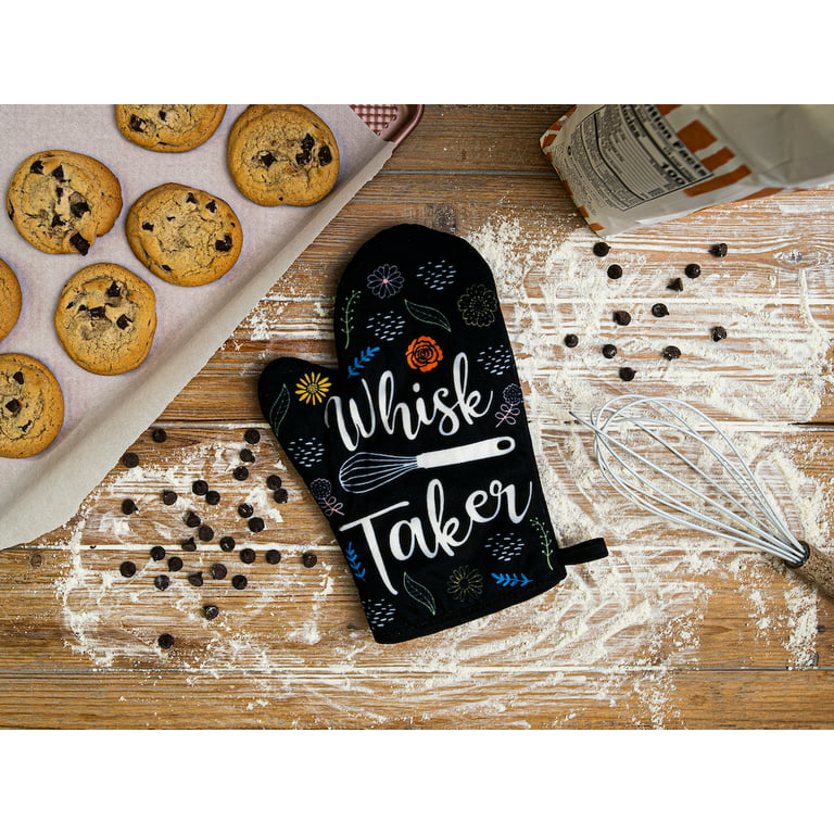 Whisk Taker Funny Kitchen Cooking Baking Graphic Novelty Kitchen Accessories (Oven Mitt)